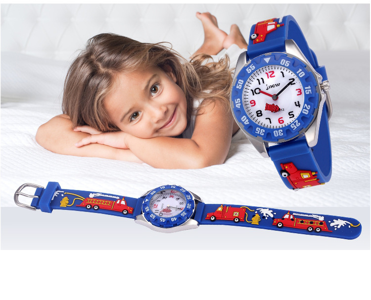 Kanner Auer Kanner Cartoon Auer waasserdicht Quarz Silikon Auer Grondschoul Meedchen Jong Kanner Auer 3D Silikon Armband_voghion.com