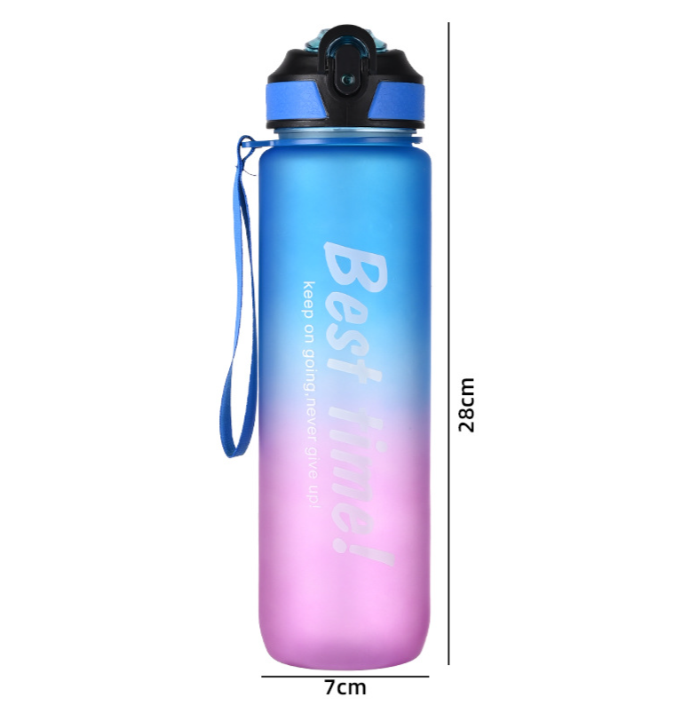 Tazza d'acqua in plastica con cambio graduale del colore, portatile, grande capacità, per sport e fitness_voghion.com