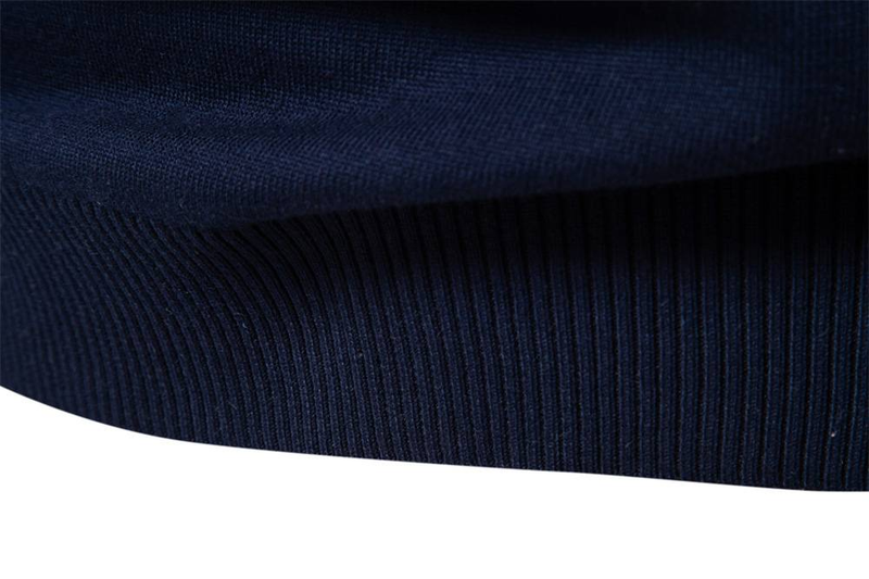 Suéter de primavera y otoño para hombre, nuevo, con cuello alto y media cremallera, suéter a rayas de colores a juego, camisa informal de moda para hombre._voghion.com