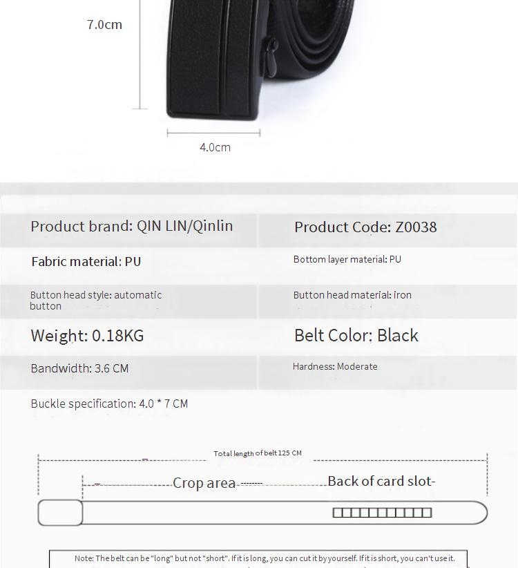 Cintos masculinos Cinto masculino de couro sintético com fivela automática de microfibra Cinto casual para negócios Produtos para barraca de mercado noturno_voghion.com