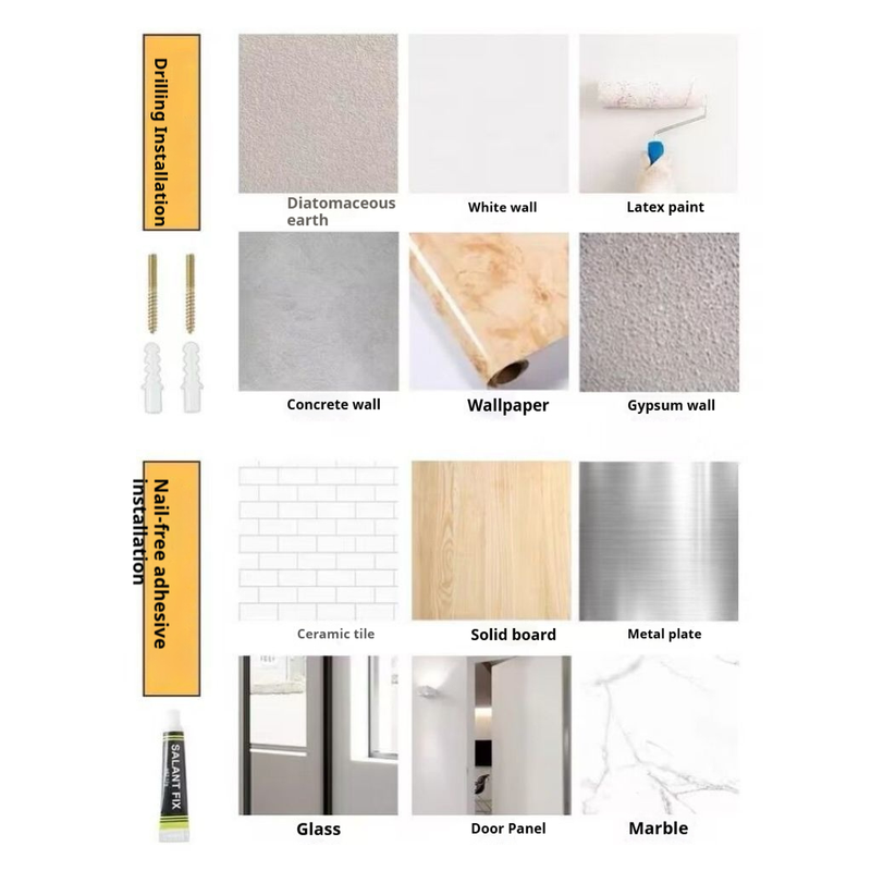 Ganchos de pared sin taladro: ahorra espacio en la puerta y la pared para abrigos, sombreros y bolsos (varios estilos y opciones de ganchos, hierro resistente a la oxidación)_voghion.com