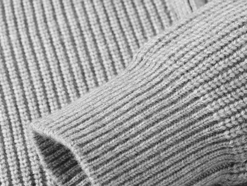Men's Knit Cardigan – Oversized Zip-Up Sweater With Stand Collar For Casual Layering & Winter Comfort_voghion.com
