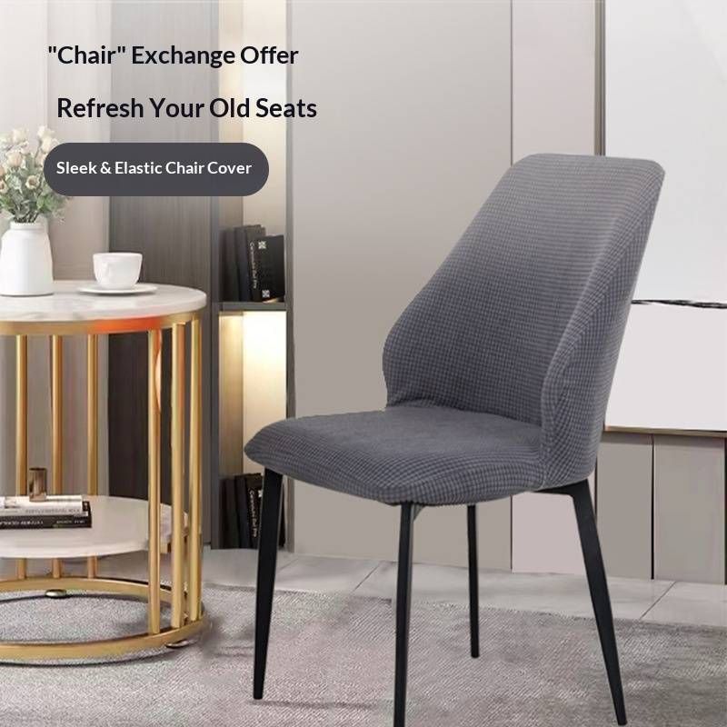 Coprisedie elasticizzati in jacquard – Vestibilità universale per sedie dalla forma unica, poliestere di alta qualità, antiscivolo e antipolvere_voghion.com