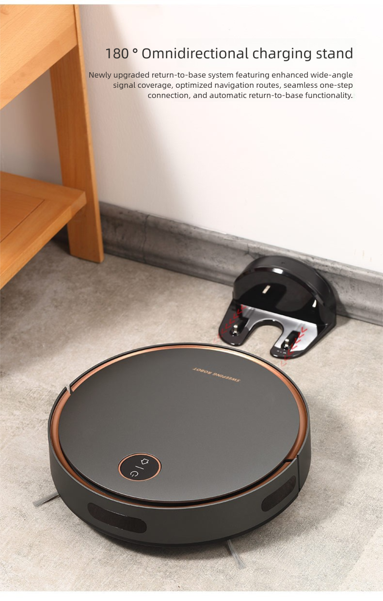 DB-302 Smart Robot Vacuum Cleaner Automatic Household Sweeping, Vacuuming, And Mopping 3-in-1 With Auto Recharge_voghion.com
