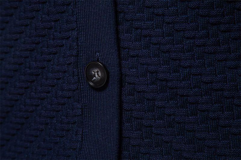 Giacca in maglia con scollo a V autunno e inverno 2024, cardigan di taglia europea, giacca in maglia da uomo di tendenza slim fit_voghion.com