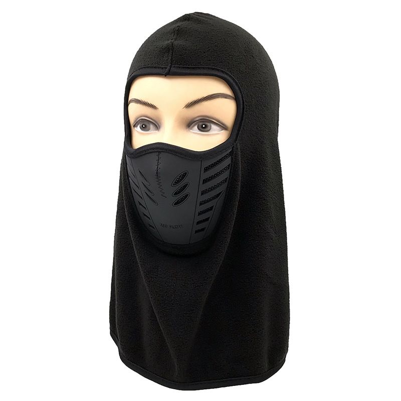 Buitenlandse handel Winter Buiten rijden Gemaskerde muts Verdikte fleece muts Bib Neck Gezichtsbescherming Warme winddichte muts Hoofddeksel Masker_voghion.com