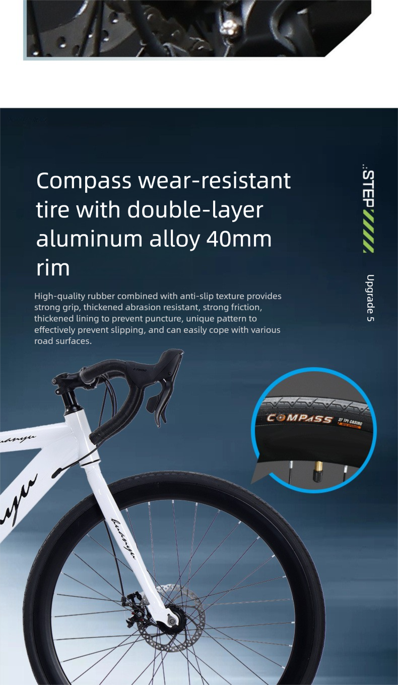 Manubrio integrato ultraleggero a piega rapida per bici da strada a velocità variabile per uomini e donne, bicicletta per adulti, economico, monoblocco_voghion.com