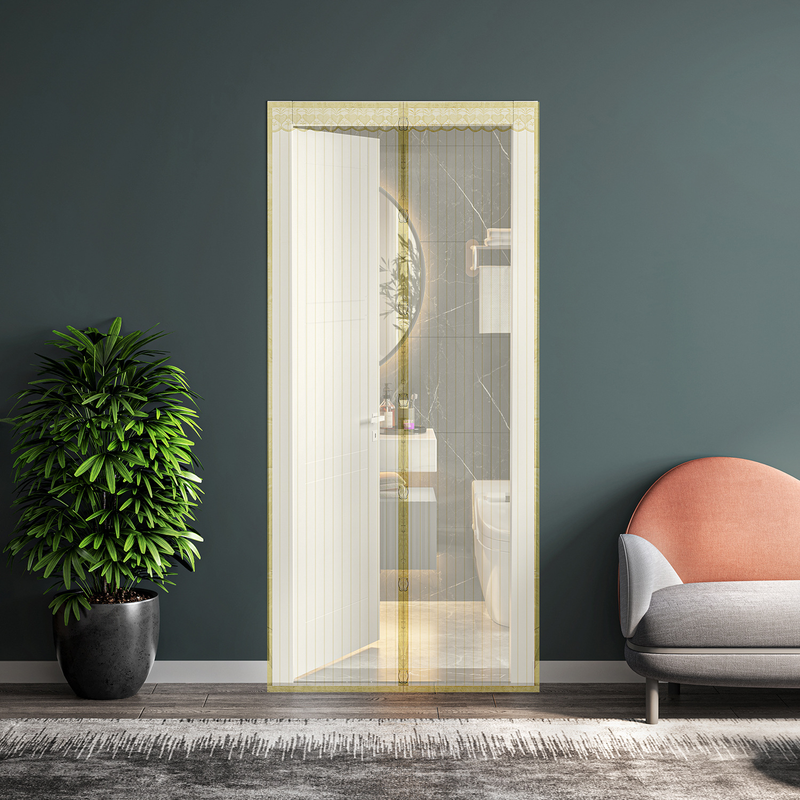 Curtains Gauze Door Summer Anti Mosquito Flying Insect Door Curtain Magnetic Mesh Kitchen Living Room Bedroom_voghion.com