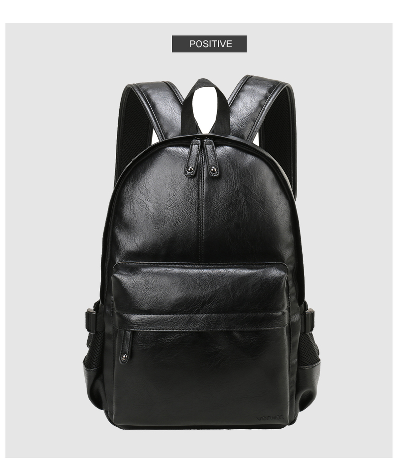 VORMOR Marke Männer Schule Rucksack Mode Wasserdichte Reise Casual Leder Bücher Tasche Männlich_voghion.com