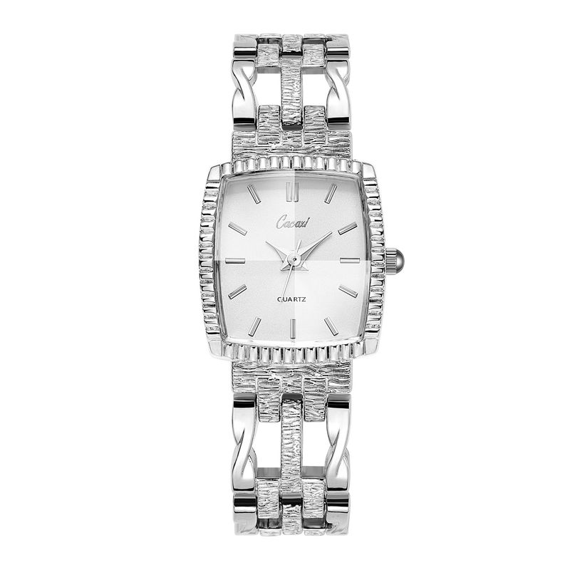 Orologi da donna quadrati piccoli verdi, orologio da donna al quarzo per il tempo libero, orologio da donna di lusso con luce media_voghion.com