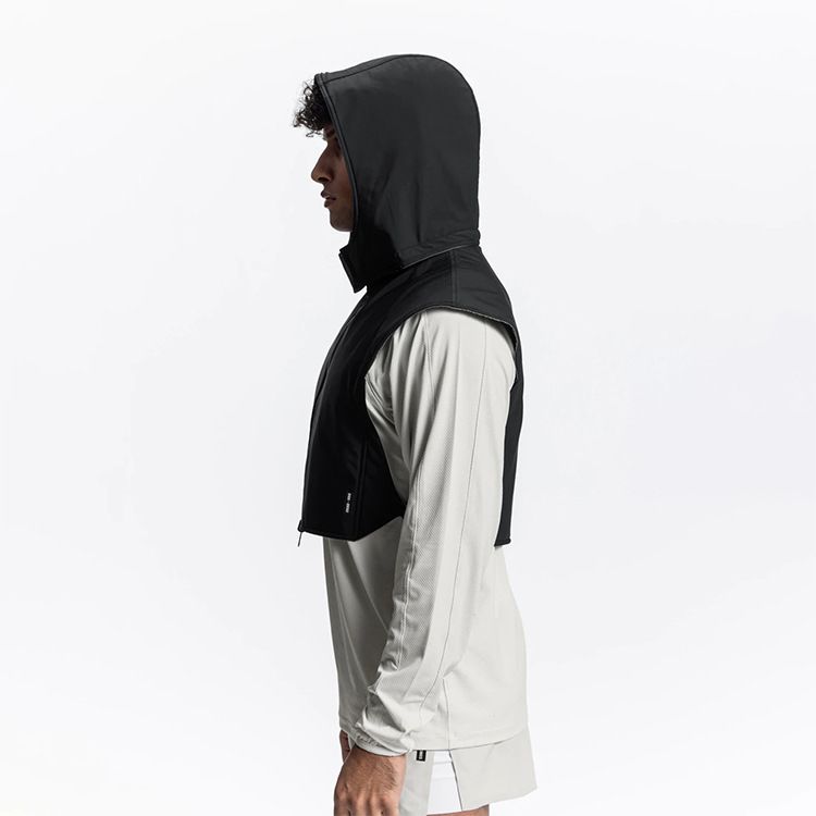 Taktische Weste Herrenmodemarke Kapuzenweste Outdoor Multifunktionale reflektierende ärmellose doppelseitige tragbare wasserdichte Freizeitjacke_voghion.com
