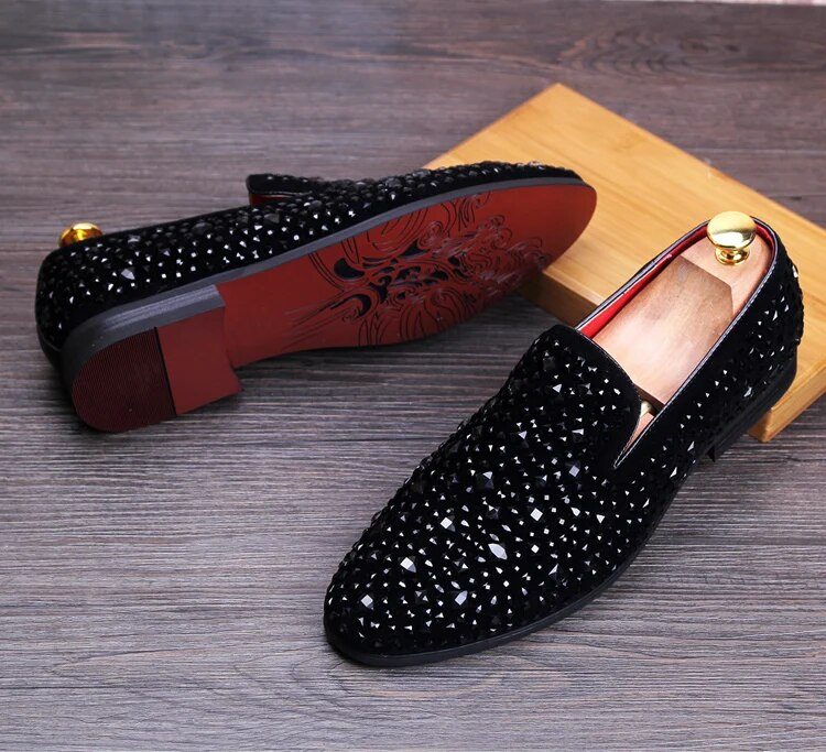 Movechain chegam mocassins de couro genuíno masculino sapatos casuais moda strass sapatos de condução homem apartamentos vestido sapatos de casamento_voghion.com
