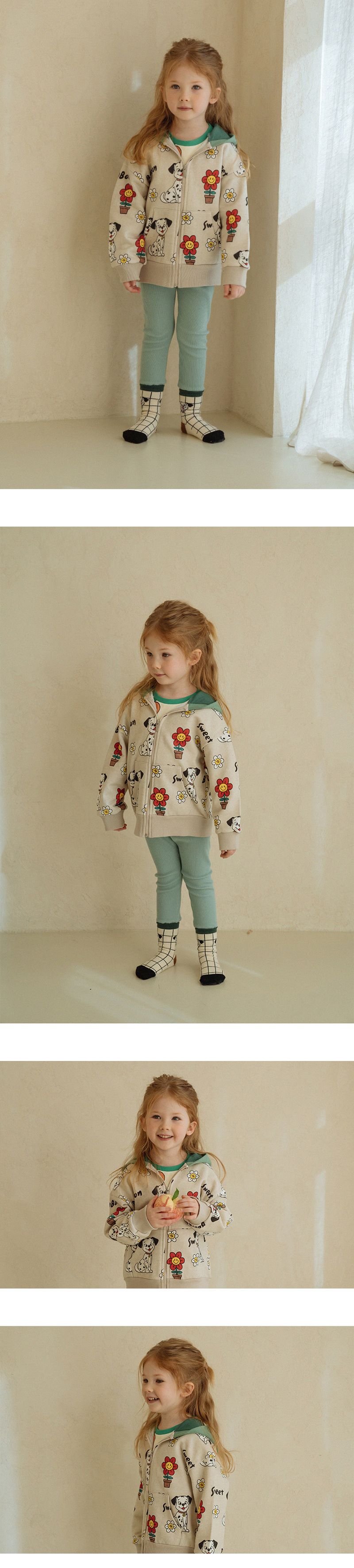Fertige Jungen und Mädchen Tops Herbst Neue PS Casual Hoodies Cartoon Spotted Dog Hooded Zipper Coat_voghion.com