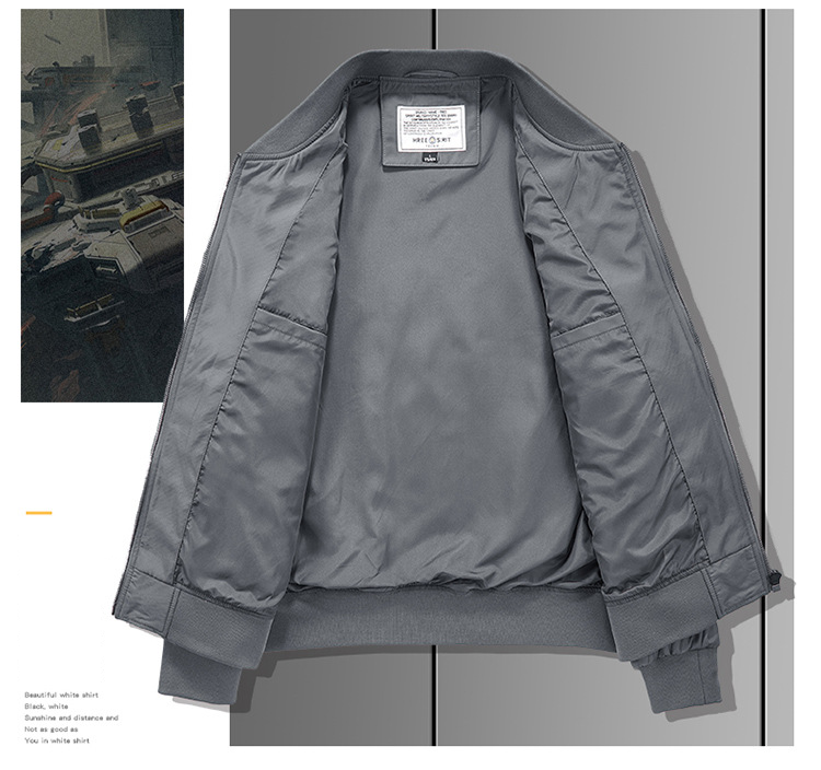 Men's bomber jacket jacket flight suit baseball uniform work_voghion.com