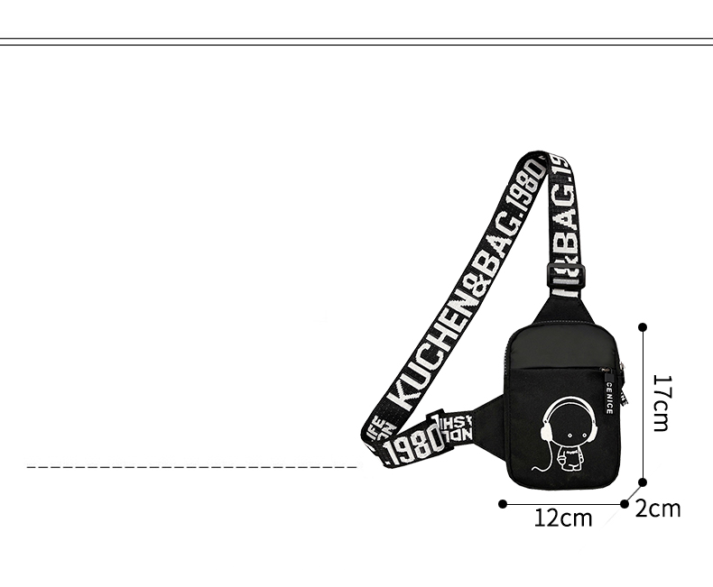 Men's Small Satchel Ultra-light Mini Mobile Phone Bag Tide Brand Chest Bag Women's Small Bag Women's Lightweight Sports Shoulder Messenger Bag._voghion.com