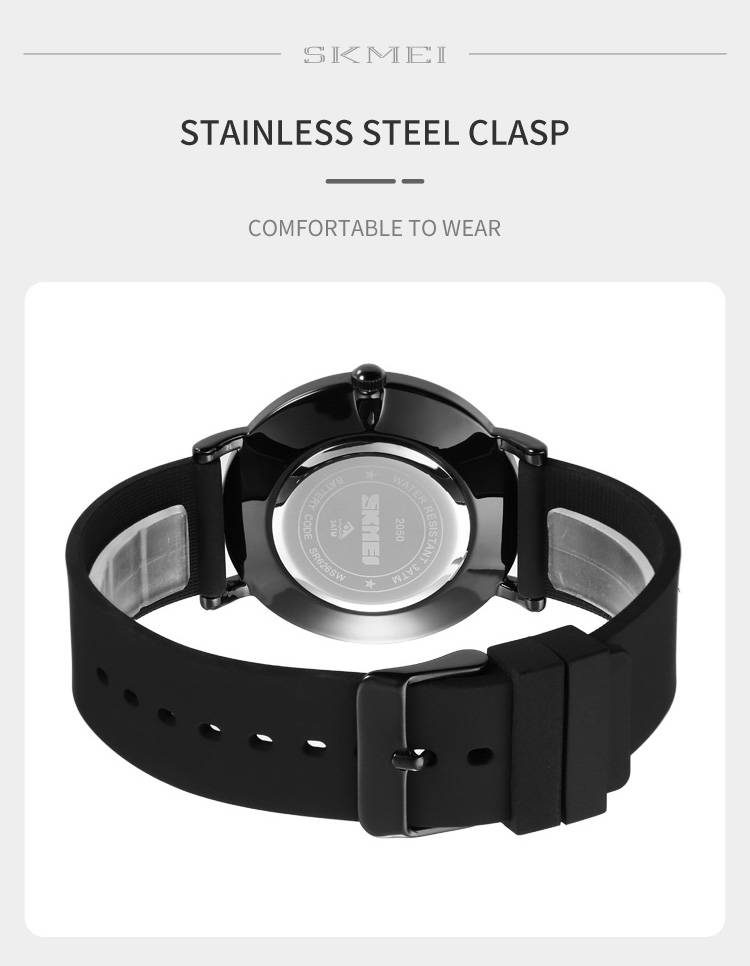SKMEI Colorful Minimalist Quartz Smartwatch 2050 Fashionable Casual Design. Versatile Contrast Colors._voghion.com
