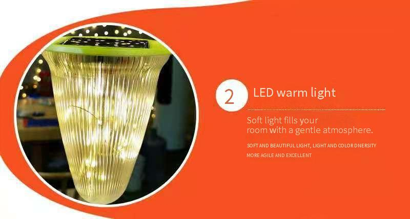 Lanterna Solar Diamond Star - Luz LED de Fada à Prova D'água IP55 para Exterior e Jardim (Branco Quente/Mudança de Cor com Certificação CE)_voghion.com