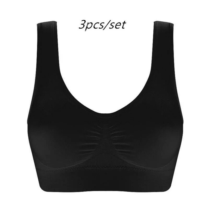 Reggiseno solido senza cuciture Reggiseni senza fili Reggiseni push up Bralette Top Intimo da donna Intimo femminile Reggiseni senza fili Taglie forti_voghion.com