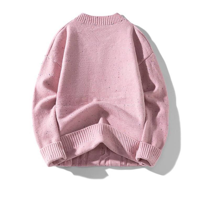 Abbigliamento da uomo Maglione invernale da uomo in maglia con scollo a V, motivo a trecce, vestibilità ampia, caldo, a maniche lunghe_voghion.com