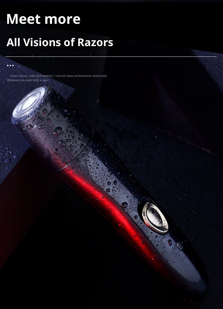 Professional Electric Shaver - 3D Floating Head Rotary Shaver With USB/AC Dual Charging, Hypoallergenic Blades & Waterproof Design For Men_voghion.com