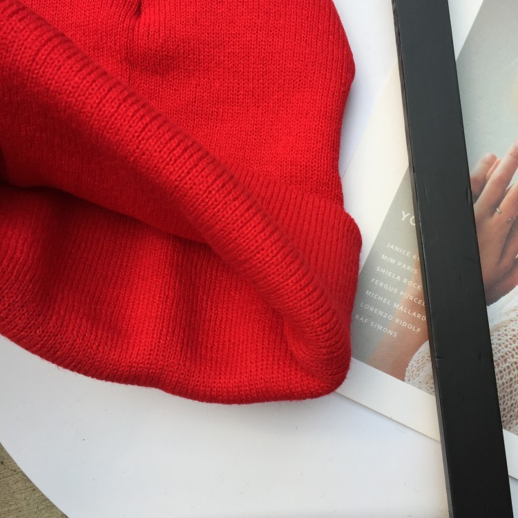 Männer- a Fraemützen Wollmütz Damen Wanter waarm Mütz Männer a Fraen All-Match einfach Broderie einfarweg Pullovermütz gestrickt Mütz kal Mütz Gezäit_voghion.com
