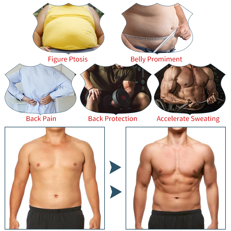 Gilet da uomo per allenamento per la perdita di peso Corsetto in neoprene caldo Body Shaper COMFREE Cerniera Sauna Canotta Allenamento S_voghion.com