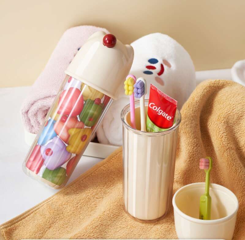 Three In One Travel Wash Home Brushing And Rinsing Portable Toothbrush Set, Cup, Jar, Dental Appliance Cup_voghion.com
