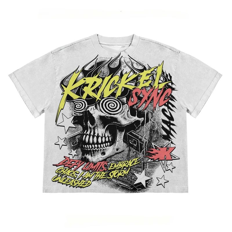 Men's Clothing Y2K t shirt hip hop punk printed retro pattern Gothic street wear men's fashion cotton oversized t shirt_voghion.com
