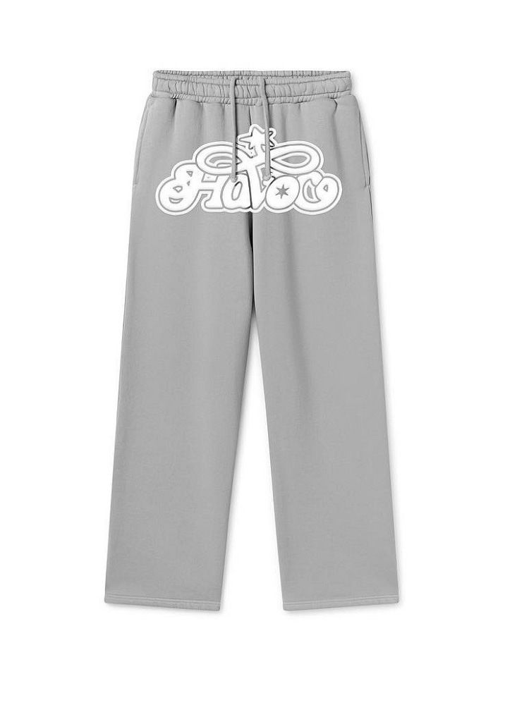 Men's Streetwear Hoodie & Jogger Set - Oversized Pullover With Print, Casual Loungewear (Gray/Red/Black, S-XL)_voghion.com