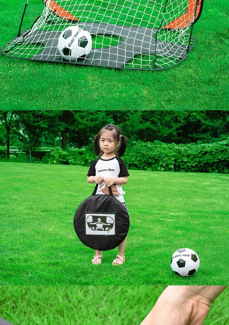 Porta da calcio pieghevole due in uno e attrezzo da tennis - Giocattolo portatile per l'allenamento multi-sport dei bambini_voghion.com