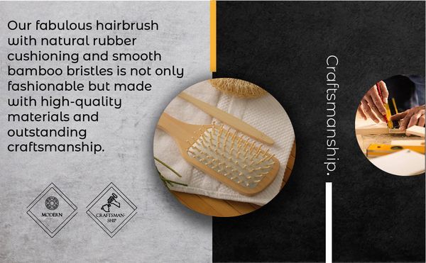 Natürliche Haarbürste aus Holz zum Entwirren_voghion.com