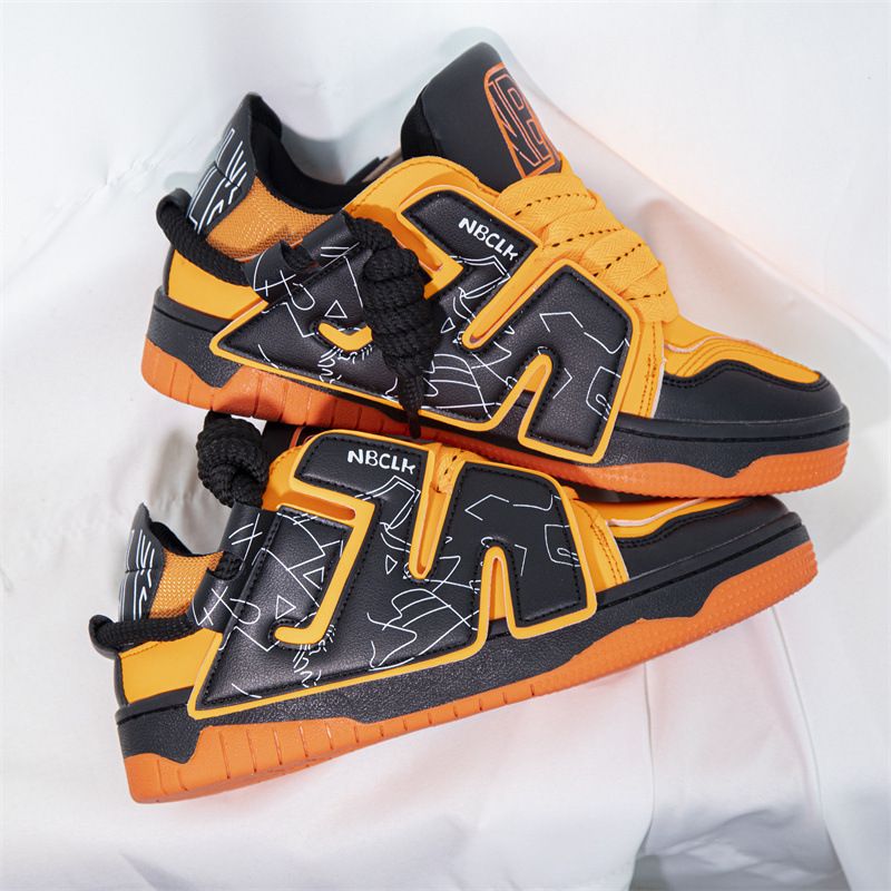 M Letter Hip-Hop Skateboard Loafers für Damen, Ins Korean Style, Paar Nischen Sport Freizeitschuhe, 2023 Sommer Neu_voghion.com
