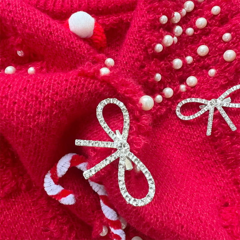 Handgemachter Perlenpullover mit Weihnachtsmotiv, dreidimensionale Dekoration, Neujahrs-Festival-Pullover_voghion.com