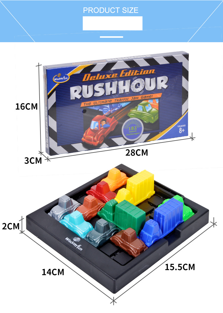 Party game Car out of storage reasoning logical thinking educational toy car Huarong Road Level 182_voghion.com