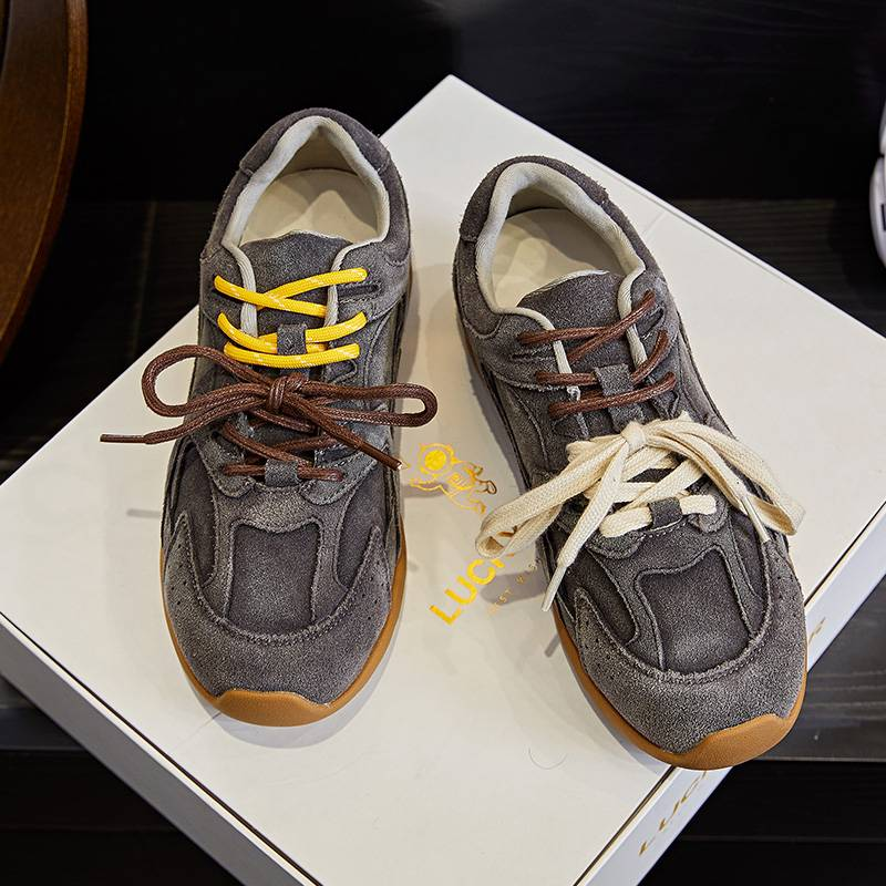 Mingliu Forrest Gump Shoes Women's 2025 Spring New Style Wasteland Vintage Dad Shoes Women's Casual Versatile Sports Women's Shoes Trend_voghion.com