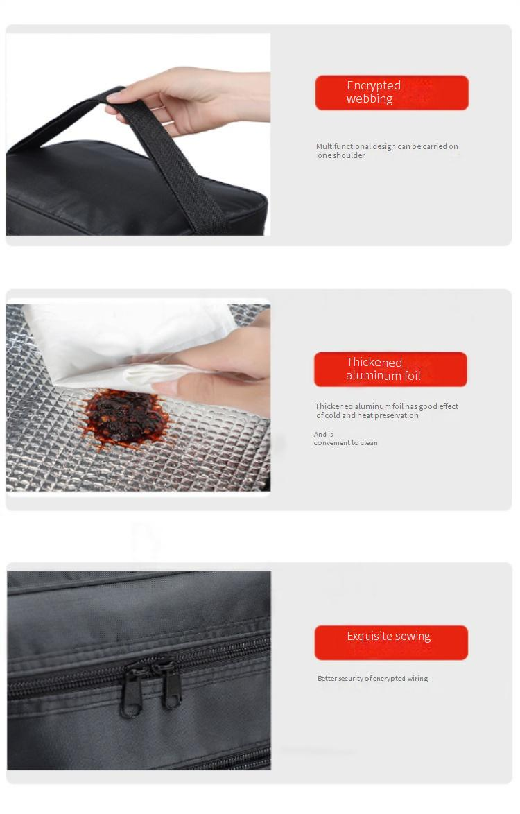 Funktionstaschen Verdicktes Oxford-Stoff-Eisbeutel-Isolierung und Kühllagerung für den Außenbereich Tragbare Lunchtasche Picknicktasche Isoliertasche mit großer Kapazität_voghion.com
