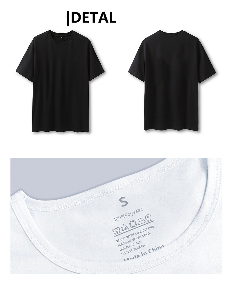 Ανδρικά Ρούχα Ανδρικό T-shirt Casual Κοντό Μανίκι Ανδρικό Πολυεστέρας με Κλεισμένους Ώμους και Στρογγυλή Λαιμόκοψη, Χαλαρό DIY Σχέδιο, Μπλούζα με Σχέδιο_voghion.com