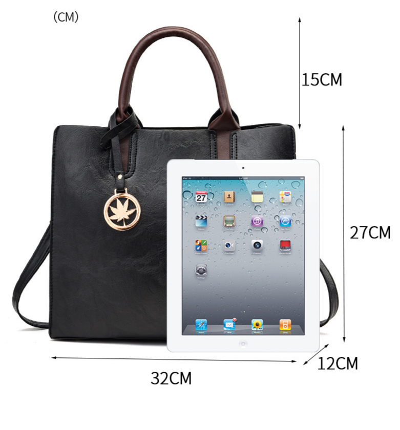 Women's Handbag Stylish Women's Shoulder Bag Large Capacity Three-piece Women's Bag_voghion.com