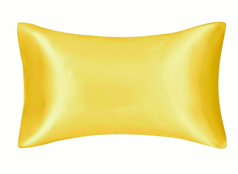 Solid Color Satin-Like Pillowcase - Silk Feel Zipper Closure (Breathable & Hypoallergenic Luxury Bedding Accessory Modern Home Decor)_voghion.com