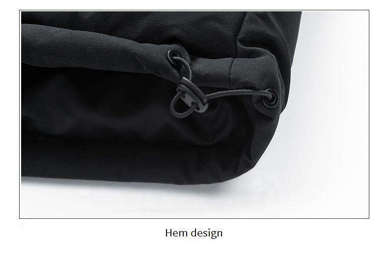 Gilet trapuntato oversize unisex con collo alto - Giacca imbottita invernale calda senza maniche per uomo e donna (M-8XL, nero/bianco/blu navy)_voghion.com