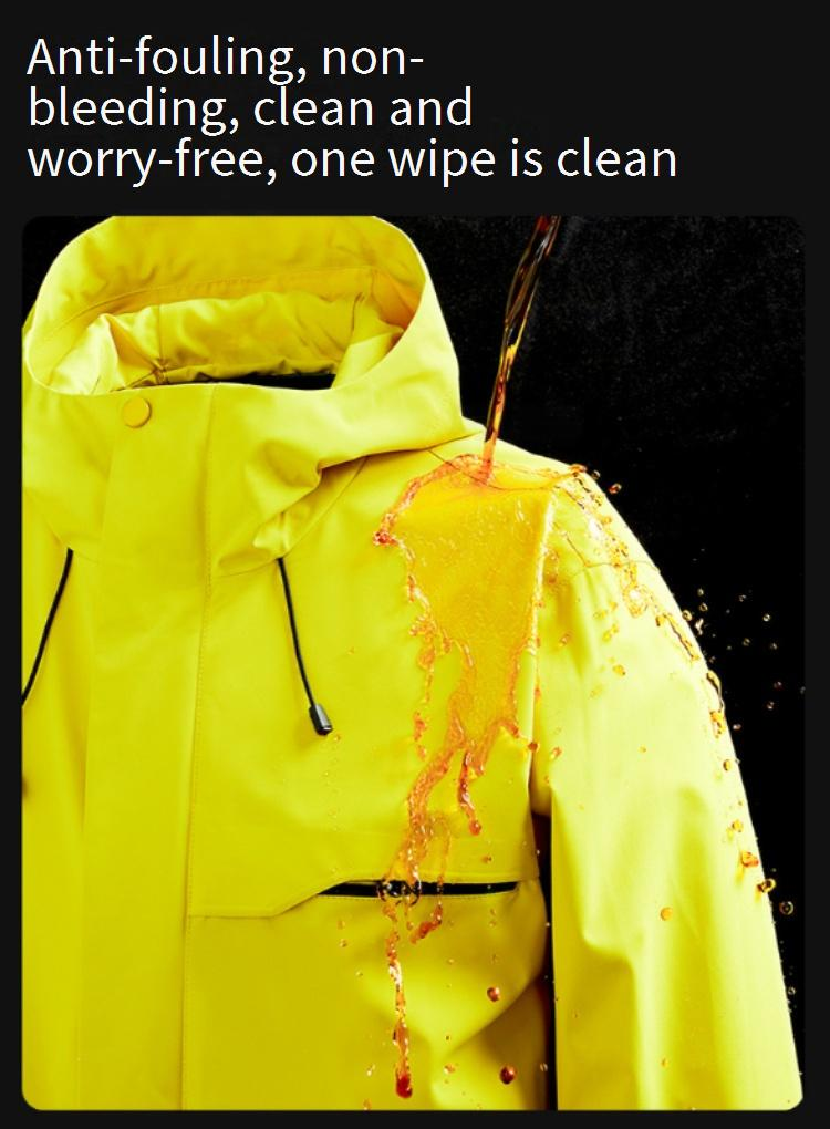 Unisex Waterproof Windproof Hooded Jacket For Outdoor Hiking Camping Trekking - Lightweight Breathable Raincoat With Adjustable Cuffs_voghion.com