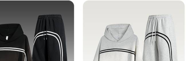 Men's Streetwear Hoodie & Jogger Set, Trendy Two-Piece Outfit For Fall, Casual Cotton Lounge Wear_voghion.com