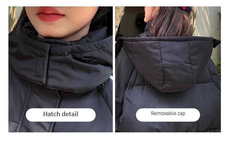 Oversized Long Puffer Coat – Korean Streetwear Hooded Jacket With Hidden Pockets (Black)_voghion.com