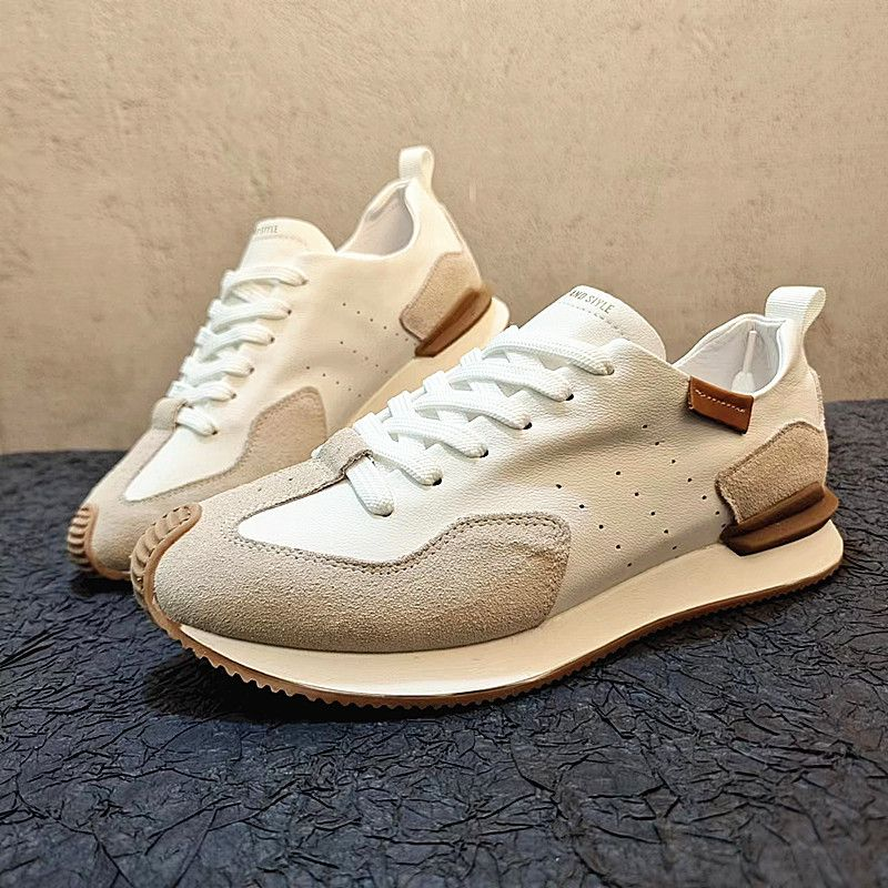 Schuhe 2022 Sommer Neue Leder Hohl Sport Casual Forrest Gump Herren Trendy All-Match Dickbesohlte Daddy_voghion.com