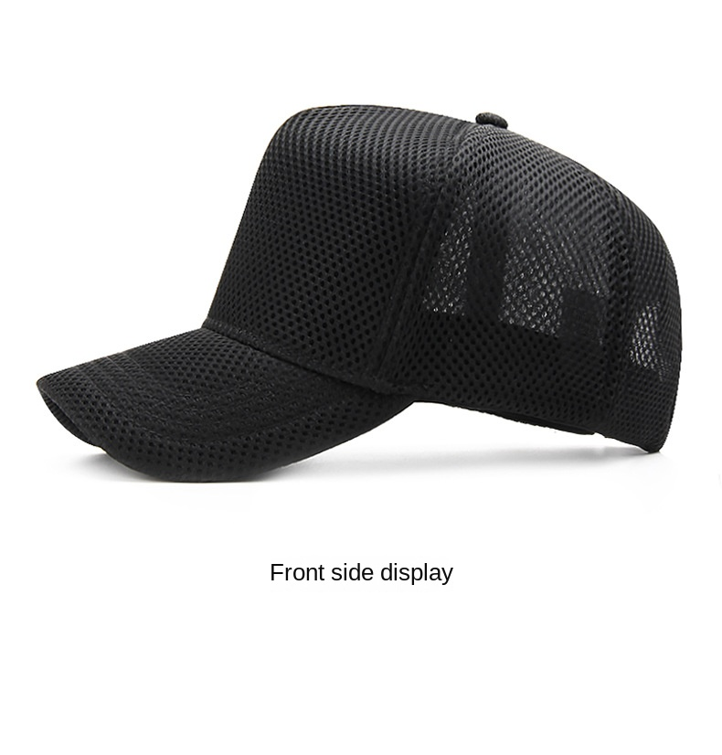 Big Head Plus Size Summer Mesh Baseball Cap for Men Women Trucker Mesh Hat Baseball Hats for Outdoor Sports Running_voghion.com