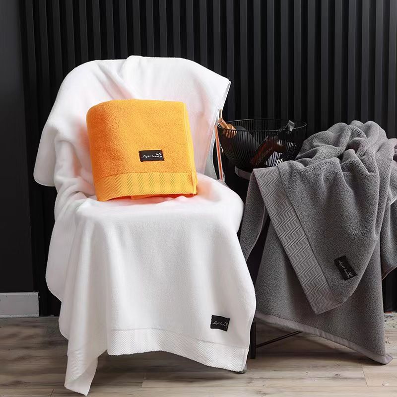 Asciugamano da bagno Premium A-Class 100% cotone - 80x160 cm, oversize e ultra spesso, super morbido e altamente assorbente, regalo aziendale con ricamo personalizzato._voghion.com
