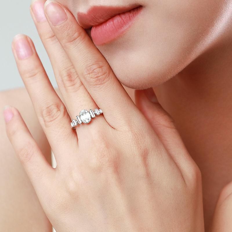Tancise Anello in argento con zirconi classici Gioielli da donna Promessa di nozze Regalo per feste_voghion.com
