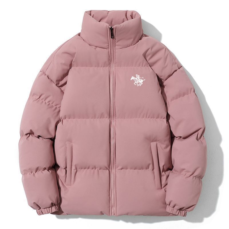 Paul Fanji Autunno Inverno Nuova Coppia Caldo Cotone Tinta Unita Trendy Versatile Piumino Cappotto Casual Largo_voghion.com