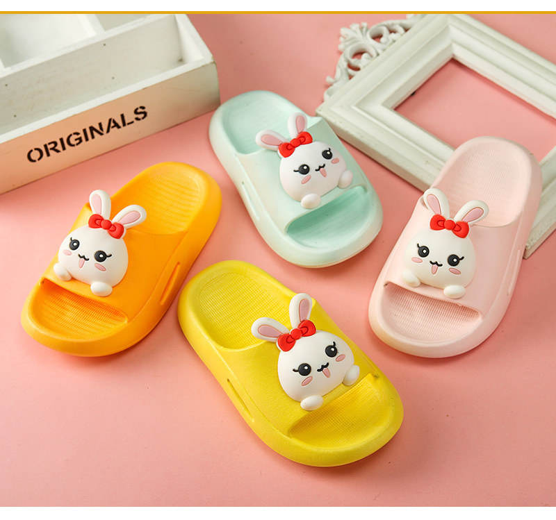 Neue kleine Kaninchen-Kinderfrühling/Sommer-Karikatur-weiche Sohle-coole Mädchenhausschuhe für Hauptbadezimmerfrauen und Jungenbaby_voghion.com