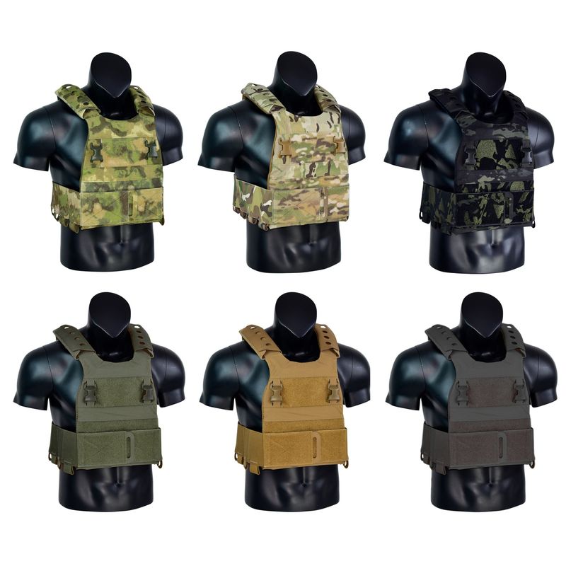 EST-FSCK Low-Profile Tactical Vest – Pharaoh-Inspired Lightweight Plate Carrier With Adjustable Cummerbund & MOLLE Panels_voghion.com